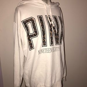 Pink Victoria’s Secret sweatshirt